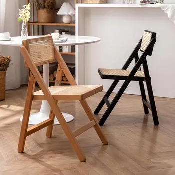 Sklopivi stolice od punog drveta i Fizičke, dom stolica s naslonom, stol stolica od punog drveta, uredski kompjuterska stolica, stolica