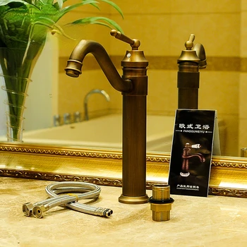 Skup mješalice Stolni Mikser za Umivaonik s Dugim vratom, povećan je slavina za kupaonice, čišćenje slavina