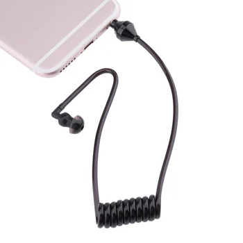 Slušalice s jednim preslušavanjem 3,5 mm, spiralni kabeli, монофункциональный slušalicu u uho, stereo slušalice Samo za slušanje