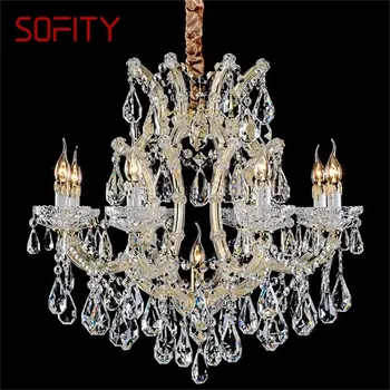 SOFITY luster u europskom stilu, luksuzna led svijeća, viseće svjetiljke za uređenje doma, sale vile