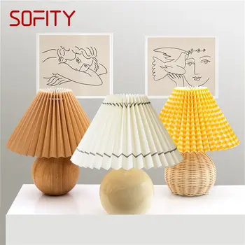 SOFITY Nordic kreativno lampe za Mini Mushroom Svjetlo Stolne keramike led dekorativne za dom spavaće sobe