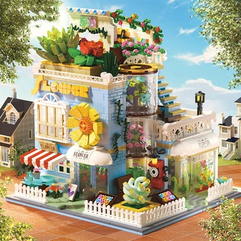 Sočan Cvjetni dom, mini-blokovi, kreativno sunčana vila, Pogled na ulicu, Opeke igračke za djevojčice, poklon prijateljima za rođendan