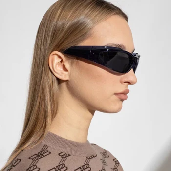 Sunčane naočale Y2K u malom ivicom Žene Za muškarce Trend 2023 Marka Luksuzne Dizajnerske sunčane naočale Modni Berba Sportske Naočale za jahanje UV400