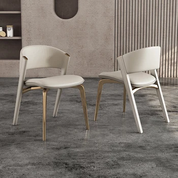 Talijanski minimalistički blagovaona stolice, jednostavan luksuzni potrošačke stolica za pregovore, stolica sa naslonom, restoran, skandinavski stolica visoke klase
