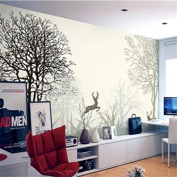 tapete beibehang, visokokvalitetna zidno slikarstvo, минималистичная dnevni boravak, TV-pozadina, spavaća soba, bež los, velika zidno slikarstvo