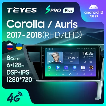 TEYES SPRO Plus Za Toyota Corolla 11 Auris LHD RHD 2017-2018 Auto Radio Media Player Navigacija GPS Android 10 Bez 2din dvd 2 din