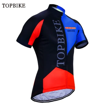 TOPBIKE Muška biciklistička majica, ljetna prozračna odjeća za brdski biciklizam, Быстросохнущая utrkujući biciklistička majica, oblik naredbe za cestovne bicikle