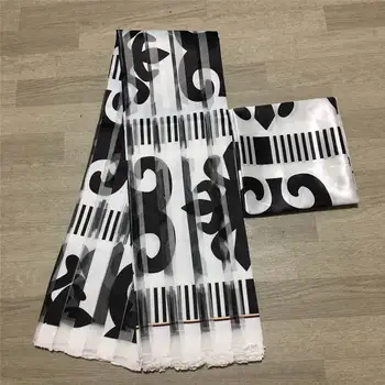 Topla rasprodaja, satin svilene tkanine u ганском stilu, sa trakom, 2021, najnoviji stil, lijep dizajn za večernje haljine! L121685