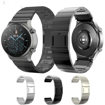 uhgbsd od nehrđajućeg čelika s magnetskom lancem na присоске, metalni remen za sat Huawei Watch GT3 Pro GT2 46 mm Buds Ultimate/22 mm remen