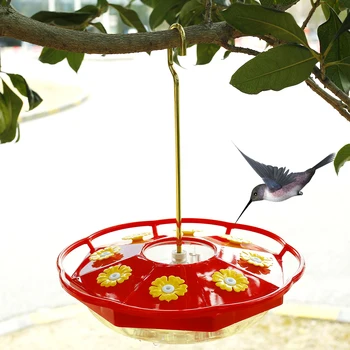 Ulagač za ptice Rotirajući Ovjes-ulagač za ptice sa 8 ulaza za hranjenje, zaštićen od mrava i pčela, Ulagač za ptice dekorativne forme u obliku cvijeta