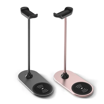 Univerzalni stalak za slušalice visine 10,24 inča s bežičnim punjačem, vješalica za slušalice, zaštita od ogrebotina, nosač za slušalice