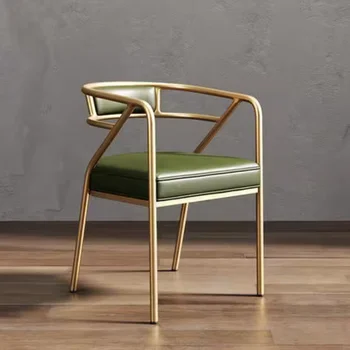 Uredski stolac za sjedenje u skandinavskom stilu, luksuzne dizajnerske Zlatna kolica za dnevni boravak za odrasle osobe, ukras za spavaće sobe za čitanje Sedie Da Soggiorno