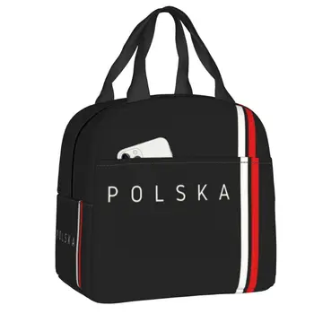 Usamljena torba za ланча s poljskom zastavom za žene, poljski Orao, poljski grb, Međusobno термоохладитель, kutija za Bento, torbe za jelo za piknik