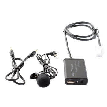 USB AUX Bluetooth Auto-digitalni glazbeni CD-izmjenjivač adapter za Toyota (6 + 6) Pin Camry Corolla RAV4 Yaris