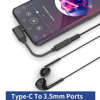 USB priključak Tipa C sa priključkom od 3,5 mm, adapter Aux, audio za slušalice, konverter za slušalice, Samsung, Huawei Xiaomi