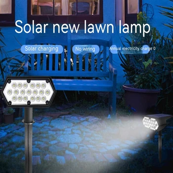Vanjska solarna svjetla Led solarna lampa za travnjak Ulica svjetiljke za vanjsku rasvjetu Vrt zidne lampe