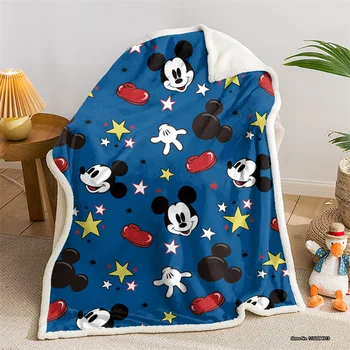 Veliko Deka s Mickey i Minnie, Ukras seriji Disney, 3D Digitalni tisak, prekrivač za kauč u spavaćoj sobi, deka