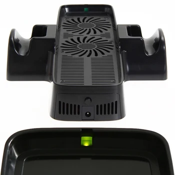 Ventilator za hlađenje konzole, hlađenje ventilator od ABS-plastike, dobici topline s dual docking stanicom, pribor za gaming kontroler za XBOX 360