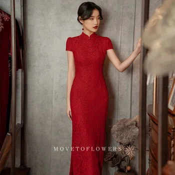 Večernja haljina za žene 2023, novi осеннее haljina za mlade nevjeste, crvenu haljinu za zaruka, темпераментное haljina za žene-тамад