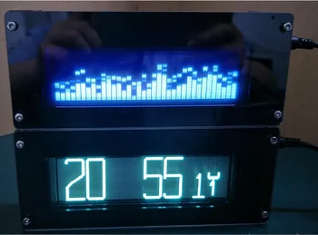 VFDS FFT Glazbeni Spektar VFDS Sat Razina Zvuka, Indikator aritmije Led Zaslon VU Metar OLED + daljinski upravljač Za auto Pojačalo SNAGE