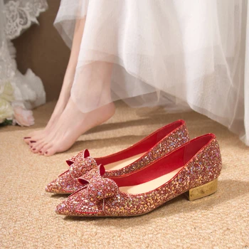 Vjenčanje na visoku petu cipele, modni sjajna ženske cipele veličine, banket luksuzne ženske cipele na visoku petu Talon