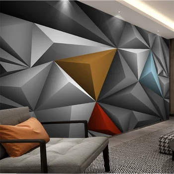wellyu Moderan minimalistički trodimenzionalni poligon, trodimenzionalni prostor, u boji europska 3D industry vjetra pozadinski zid