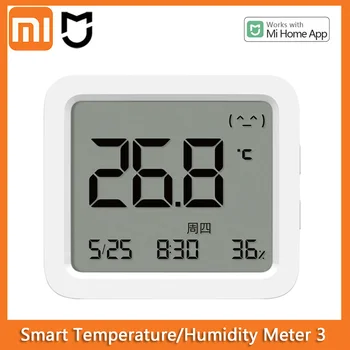 XIAOMI Mijia Inteligentni senzor temperature i vlažnosti, 3 2 termometra, električni digitalni hygrometer, mjerač vlage za aplikacije Mi Home