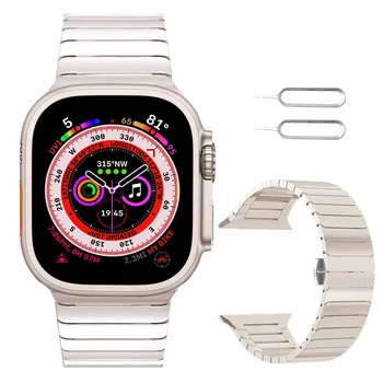 za Apple Watch Remen od ultra nehrđajućeg čelika 49 mm 45 mm 44 mm 41 mm 40 mm Gentlman Business Strap iWatch Series 8 7 SE 6 5 4 Correas