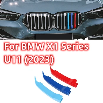 Za BMW serije X1 U11 2023 3D M Styling obrada prednje rešetke hladnjaka, bočne naljepnice, trake, naljepnice, vanjske pribor za auto, dekor