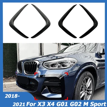 Za BMW X3 X4 G01 G02 M Sport 2018-2021 Cjepidlaka Prednjeg Branika Bočno oduška Svjetla Za maglu Canards Navlaka Naljepnica Auto Oprema