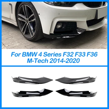 Za BMW4 Serije F32 F33 F36 M-Tech 2014-2020 Branik za Usne Cjepidlaka Zaokretnih Bodykit Prednji Kut Vanjski Auto Oprema ABS Crna