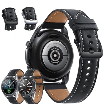 Za Samsung Galaxy Watch 3 41 mm 45 mm Remen 22 mm 20 mm Narukvicu od Prave Kože Uzicom Za Ručni sat Narukvica Za Galaxy Watch 42 mm 46 mm S3