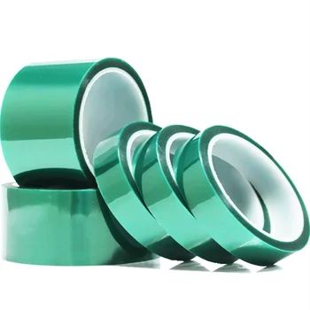 Zelena Pat-traka za Električna tiskana pločica SMT Silikonska poliesterska ljepila sublimacija traka za prahu pokrivenost, maskiranje, zaštita izolacije