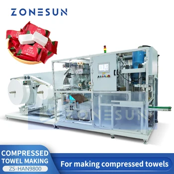 ZONESUN Automatski Stroj za izradu pritisnuli ručnika, mini-Ručnik, Maramice za kovanice, Industrija gostoprimstva ZS-HAN9800