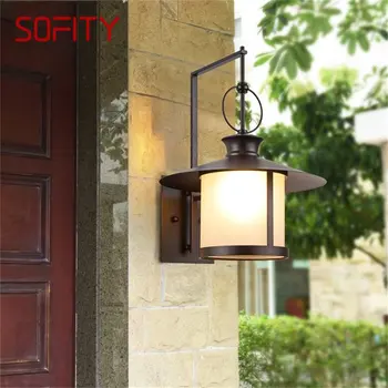 · Ulični zidne lampe SOFITY, klasični retro-bra, vodootporan IP65 home led lampa za vile na trijemu