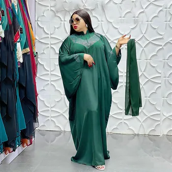 Ženska Tradicionalna Afrička Odjeća Luksuzno Dijamantni Haljina-Hidžab 2023 Elegantan Smještaj Večernja Haljina Za Party Je Tradicionalni Crkveno Haljina
