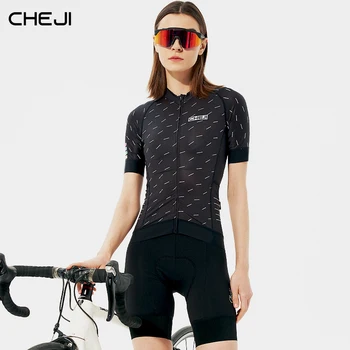 Ženski top kratkih rukava Cheji Cycling Jersey 2023, быстросохнущий prozračni visoke kvalitete po mjeri