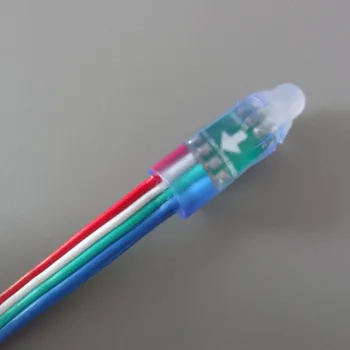 Адресуемый piksela DC5V P9883; Klasa zaštite IP68; jedan neispravan čvor ne utječe na rad ostalih čvorova; u boji žice