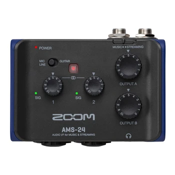 Аудиоинтерфейсы ZOOM AMS-24, dva u kombinaciji ulaza XLR/TRS za solo emisijama i sjednice s nekoliko alata