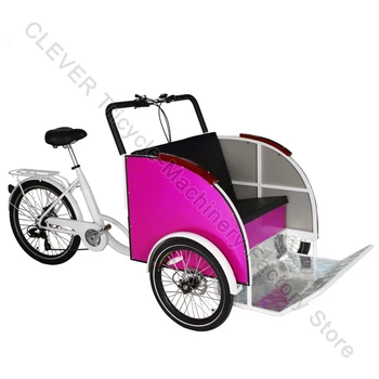 Велотакси prozora u europskom stilu, s 3 kotača bicikl taksi za starije osobe, biciklistička rickshaw od aluminijske legure za prodaju