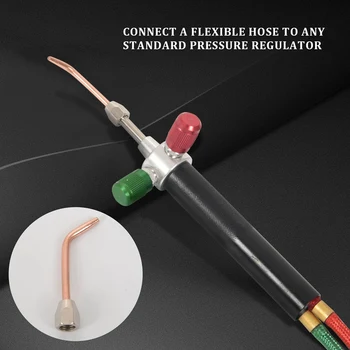 Микрогазовая plamenik Mini-mali plinski plamenik je aparat za varenje lemilica Komplet od 5-tipped aparat za varenje lemilica Fleksibilna crijeva za malog alata