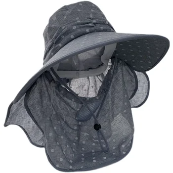 Солнцезащитная šešir Ženska Godišnje za putovanja na otvorenom, zaštitu torbica za lice, Солнцезащитная šešir s velikim poljima, zaštita od uv zračenja, ljetna kapa za prikupljanje čaja na biciklu