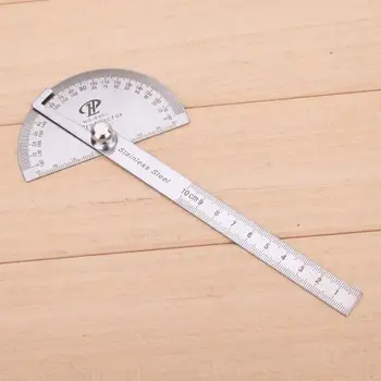 Угломер-kutomjer od nehrđajućeg čelika na 180 stupnjeva, zaokretni mjerna linija, Mjerna linija, obradu drveta alati za mjerenje kutova