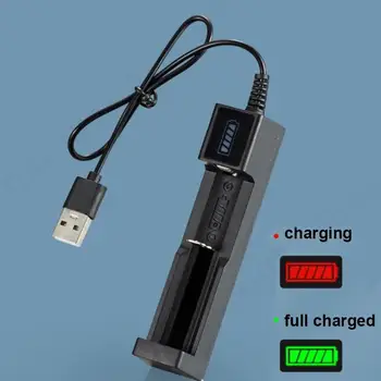 Univerzalni 1 Utor litij Baterije USB Punjač Adapter LED Smart Chargering za Baterije Li-ion 18650 Punjač V27