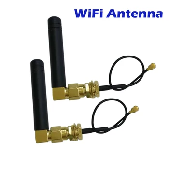 WiFi Antena 3dbi Gumena Antena + IPX-SMA Ženski Produžni kabel 15 cm OMNI za Pojačala signala Zigbee ITX Moterbord Modem-Router