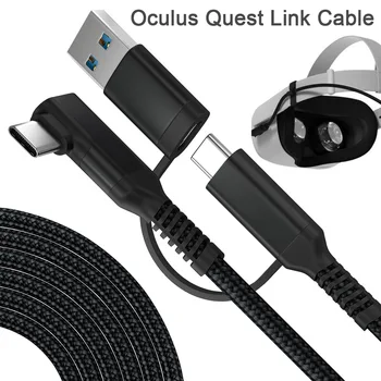 Za Oculus Quest 2-kanalni USB 3.0, kablovi za brzo punjenje datum-kabeli za Quest2 VR, prijenos podataka, brzo punjenje, pribor za slušalice virtualne stvarnosti